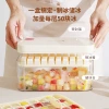 Press-type ice cube tray, easy to demold, large-capacity ice-making box, home with lid storage, ice mold, food-grade kitchen details Picture